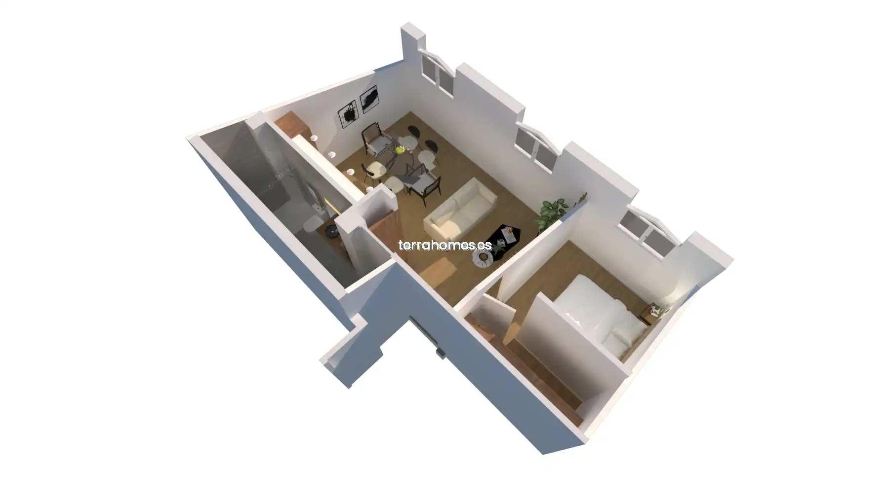 Habitación de Apartamento en venta en Madrid con Aire acondicionado y Amueblado