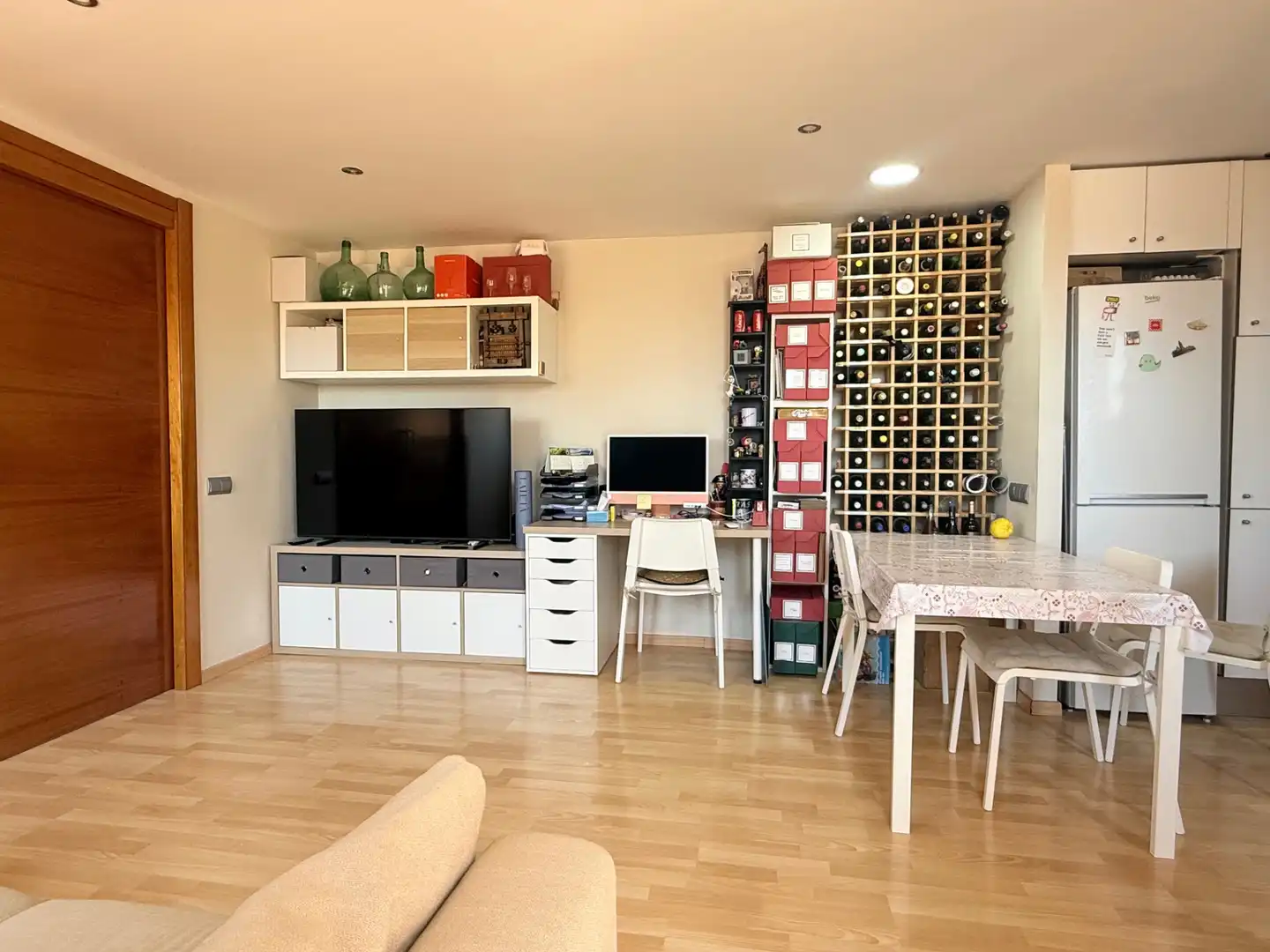Sala d'estar de Pis en venda en Alella amb Aire condicionat, Terrassa i Moblat