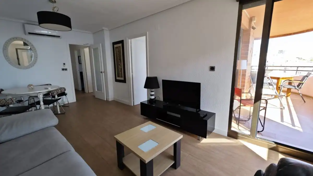 Living room of Flat for rent in Elche / Elx  with Air Conditioner, Heating and Parquet flooring