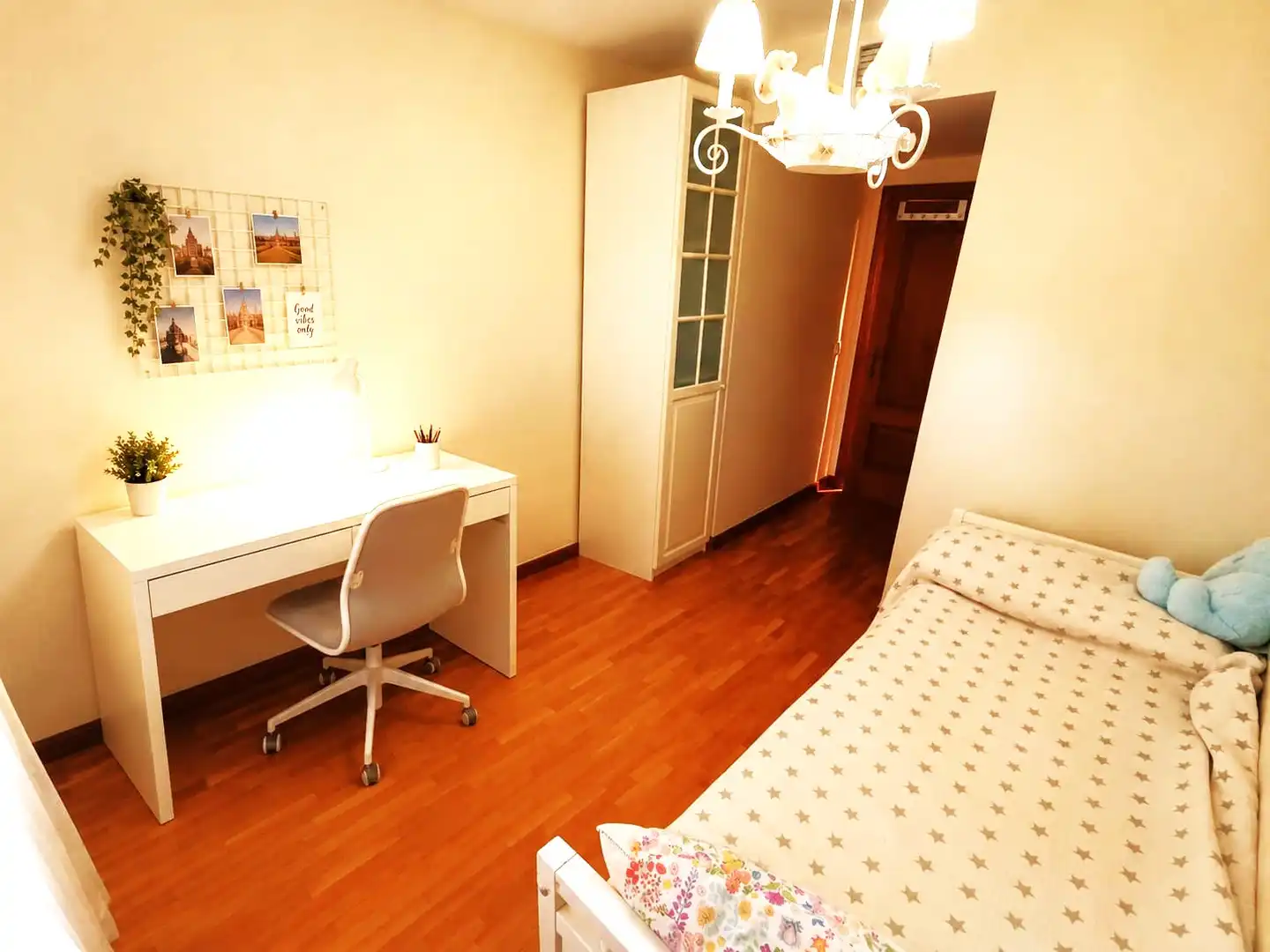 Schlafzimmer von Wohnung zur Miete in Murcia mit Klimaanlage, Heizung und Möbliert