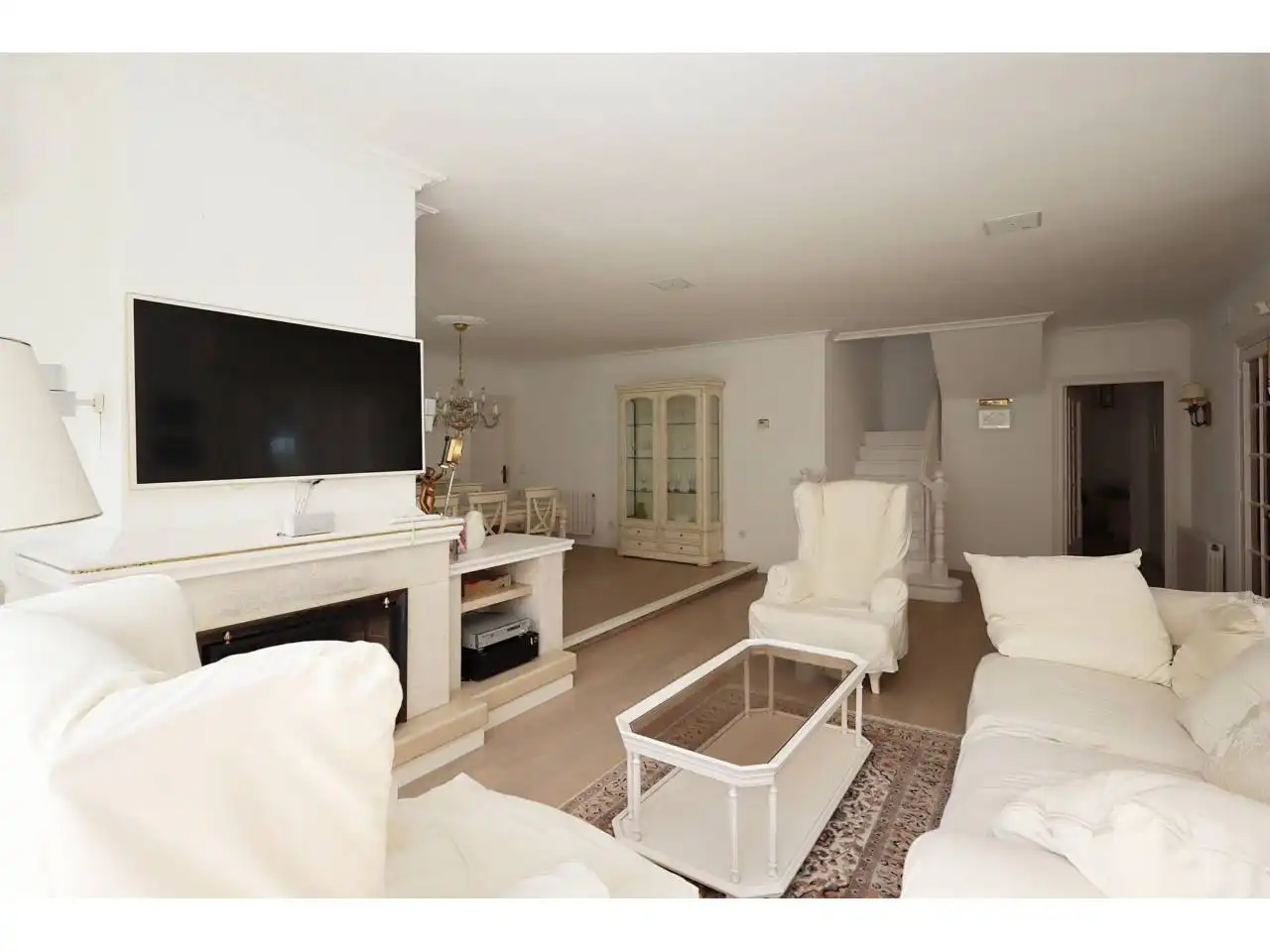 Sala d'estar de Casa o xalet en venda en Lloret de Mar amb Aire condicionat, Jardí privat i Terrassa