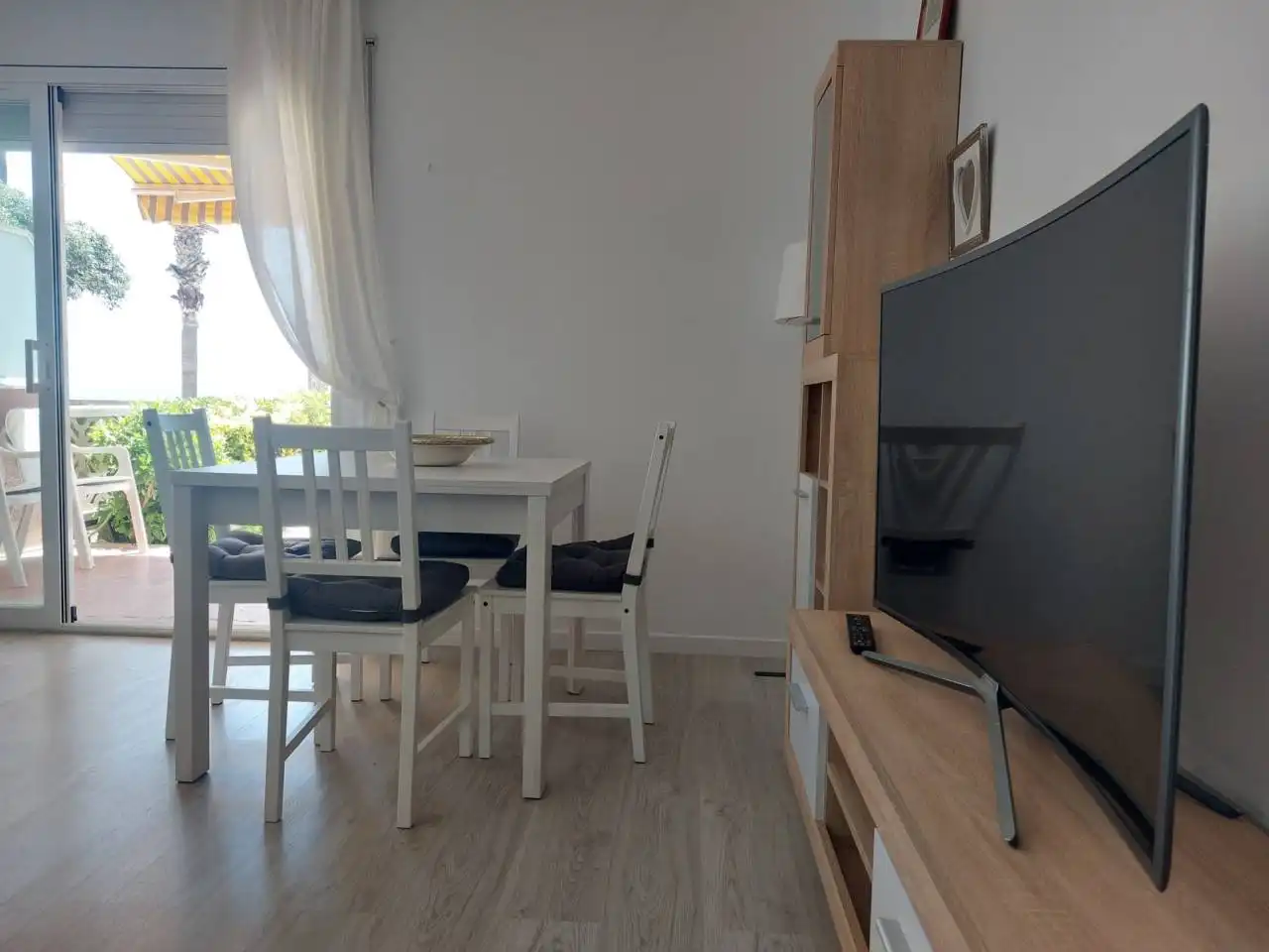 Dining room of Flat for rent in Vilanova i la Geltrú  with Private garden, Terrace and Furnished