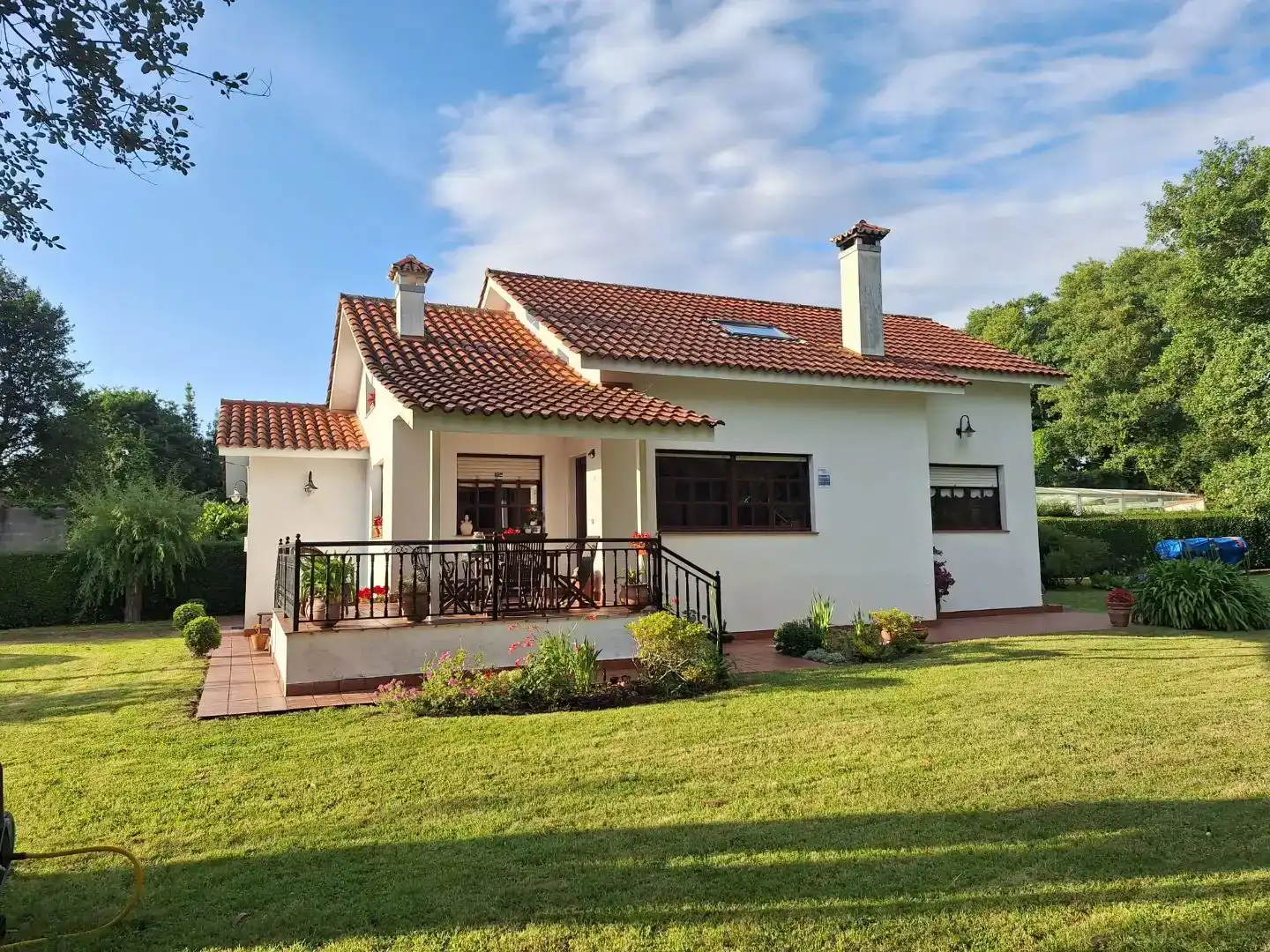Exterior view of Houses for sale in Ares  with Private garden, Parquet flooring and Terrace