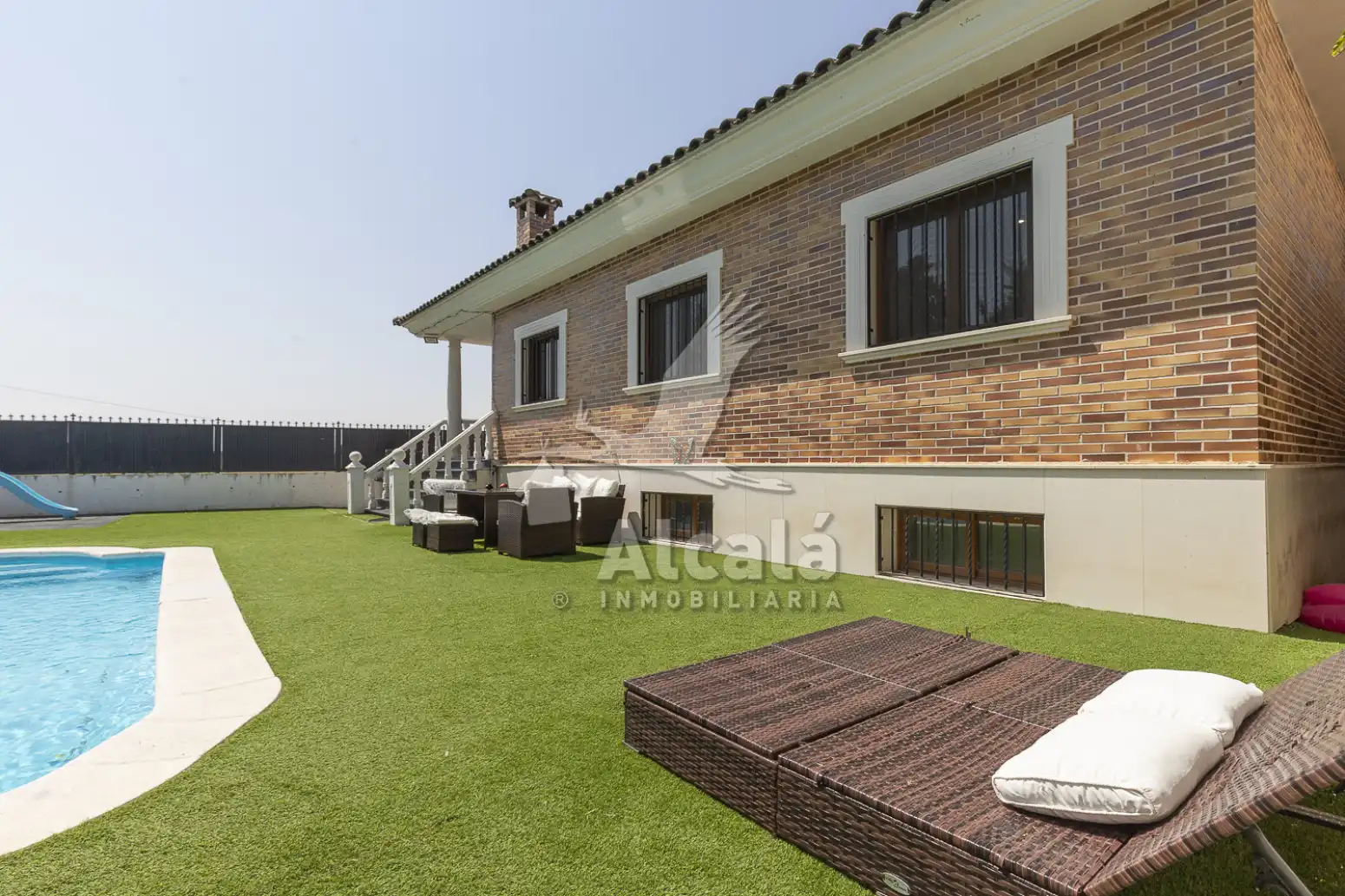Terrassa de Casa o xalet en venda en Santa Olalla amb Aire condicionat, Calefacció i Piscina