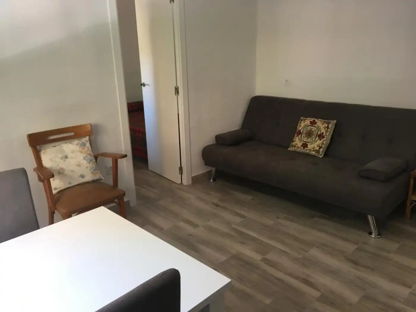 Sala d'estar de Pis de lloguer en Valencia amb Terrassa, Moblat i Balcó