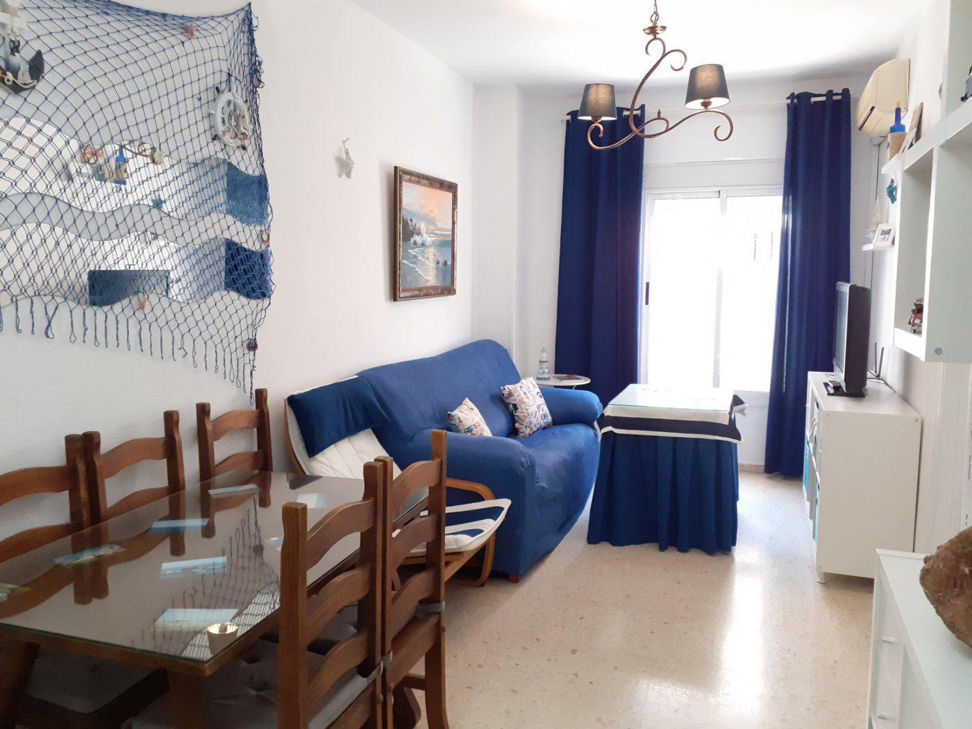 Sala de estar de Piso en venta en Chipiona con Aire acondicionado y Amueblado