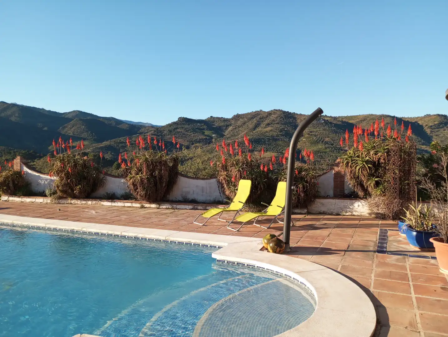 Swimming pool of Country homes for sale in Monda  with Air Conditioner, Heating and Private garden