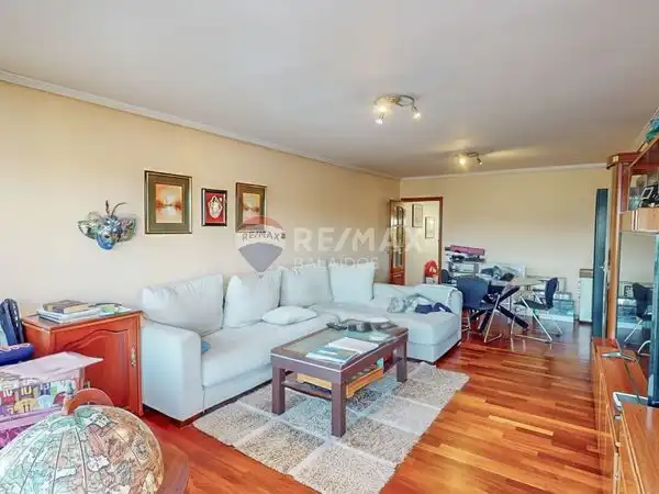 Sala de estar de Piso en venta en Vigo  con Calefacción, Parquet y Terraza
