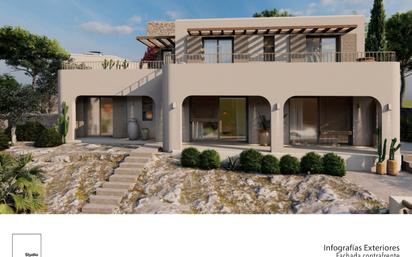 Vista exterior de Casa o xalet en venda en Benitachell / El Poble Nou de Benitatxell amb Jardí privat, Terrassa i Traster
