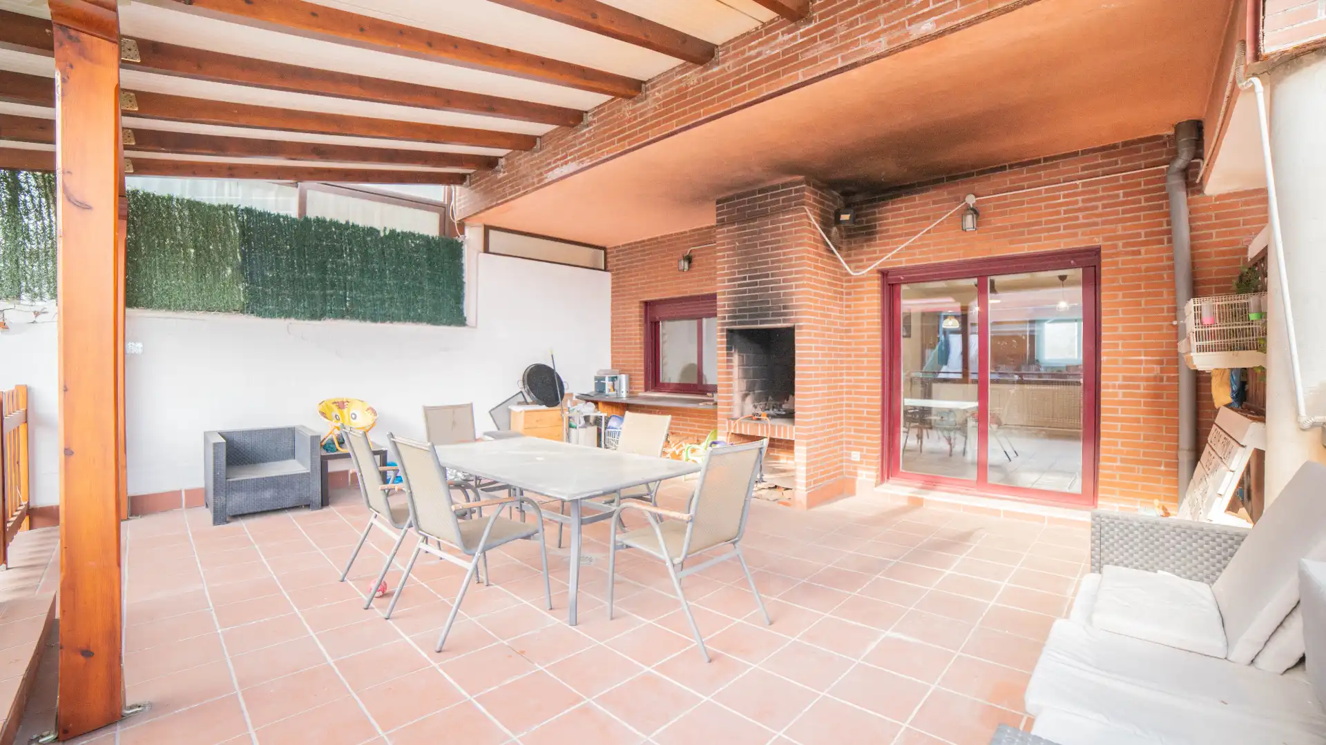Terraza de Casa adosada en venta en Arroyomolinos (Madrid) con Aire acondicionado, Calefacción y Parquet