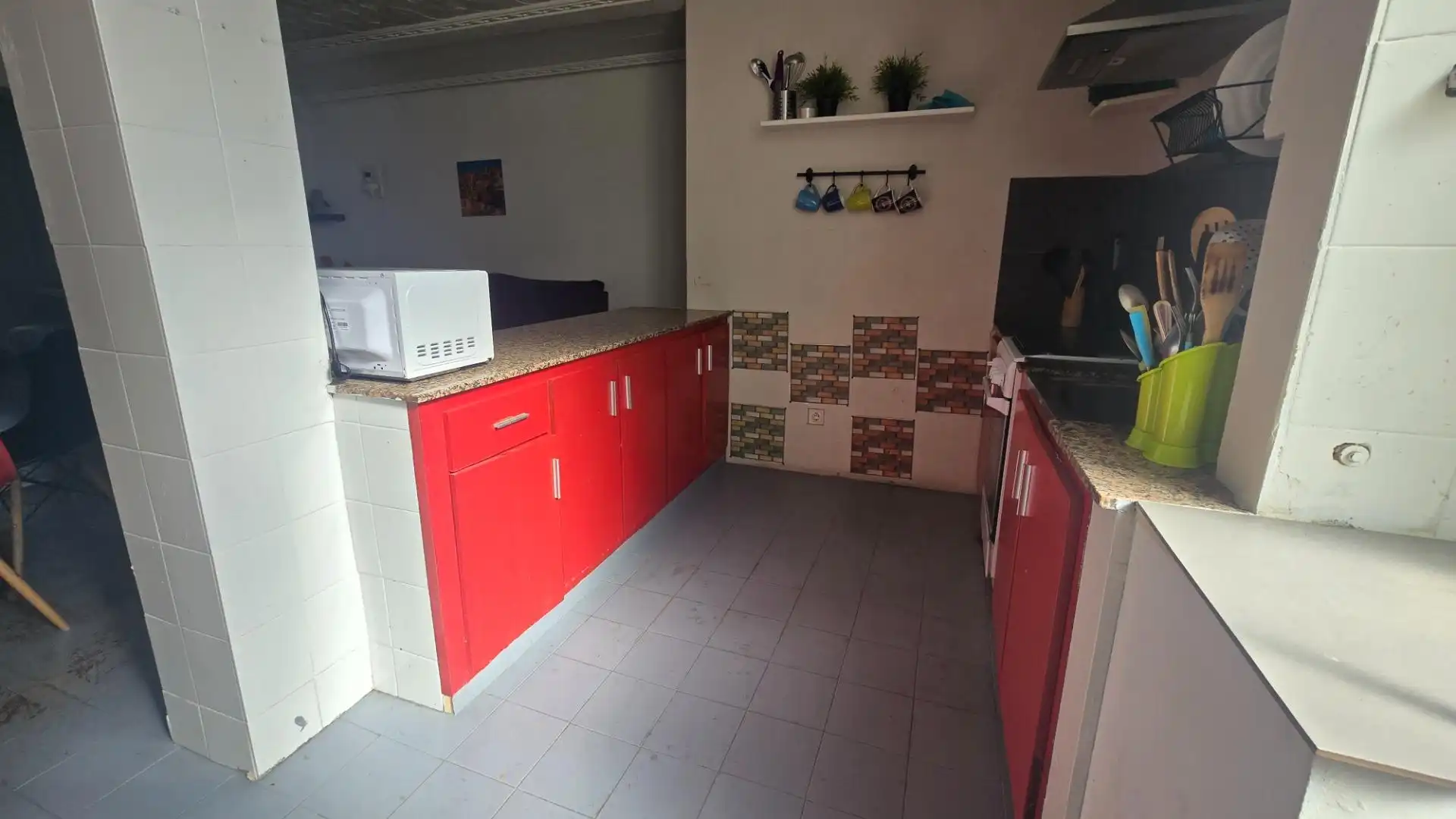 Kitchen of Flat for rent in Elche / Elx  with Terrace, Furnished and Balcony