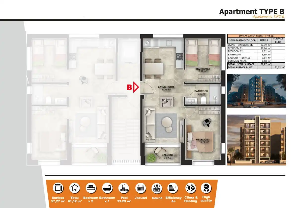 Apartament amb terrassa en venda a Nueva Torrevieja - Aguas Nuevas, imagen 23