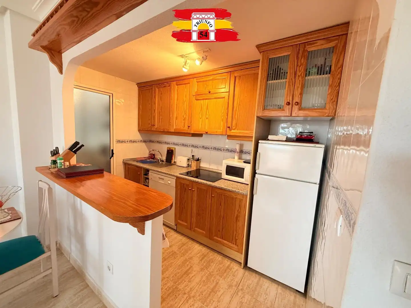Cocina de Piso en venta en Pilar de la Horadada con Jardín privado, Trastero y Amueblado