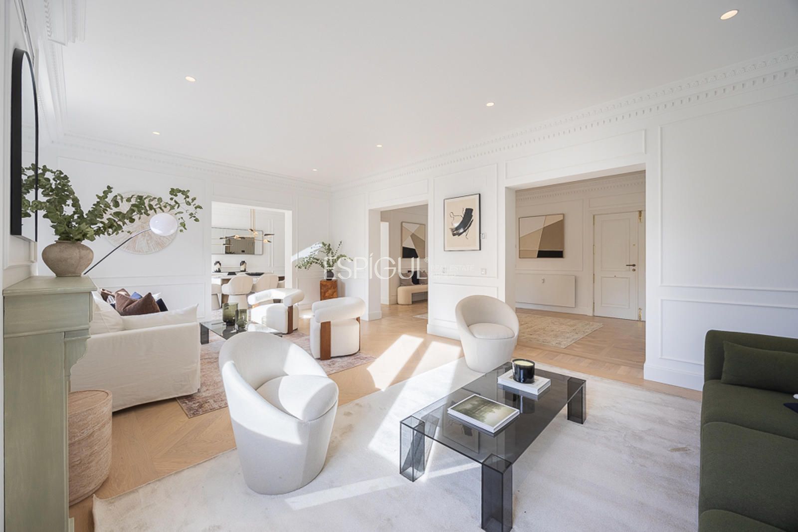 Sala d'estar de Pis en venda en  Madrid Capital amb Aire condicionat, Calefacció i Terrassa