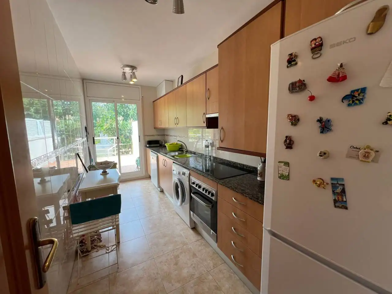 Kitchen of Flat for sale in Cubelles  with Air Conditioner, Heating and Private garden