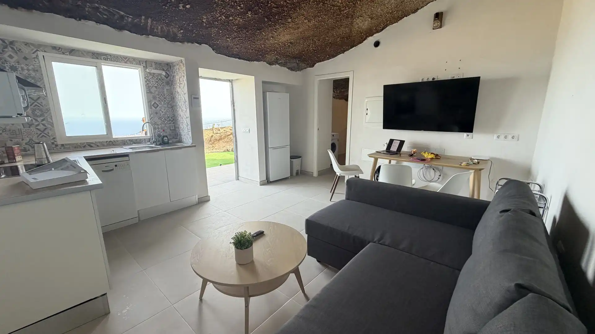 Sala de estar de Casa o chalet de alquiler en Fasnia con Jardín privado, Terraza y Amueblado