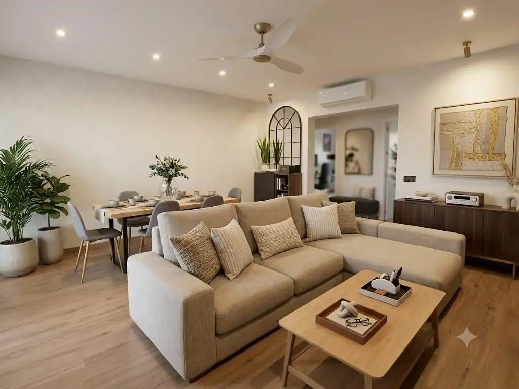 Sala de estar de Piso en venta en  Palma de Mallorca con Aire acondicionado, Calefacción y Balcón