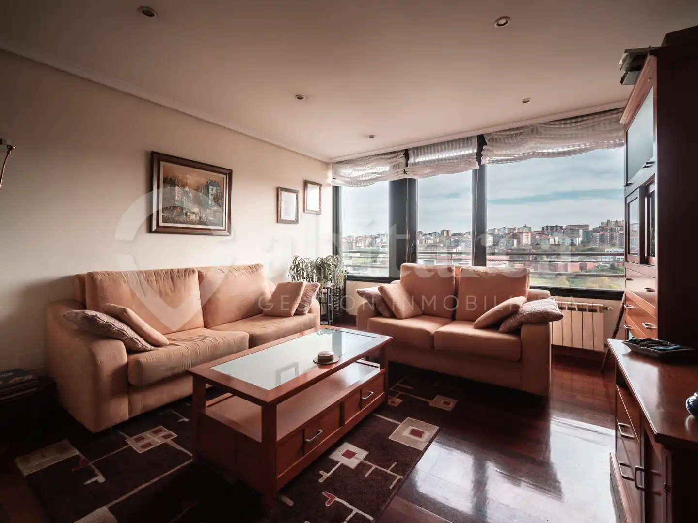 Wohnzimmer von Maisonette zum Verkauf in Santander mit Heizung, Parkett und Abstellraum