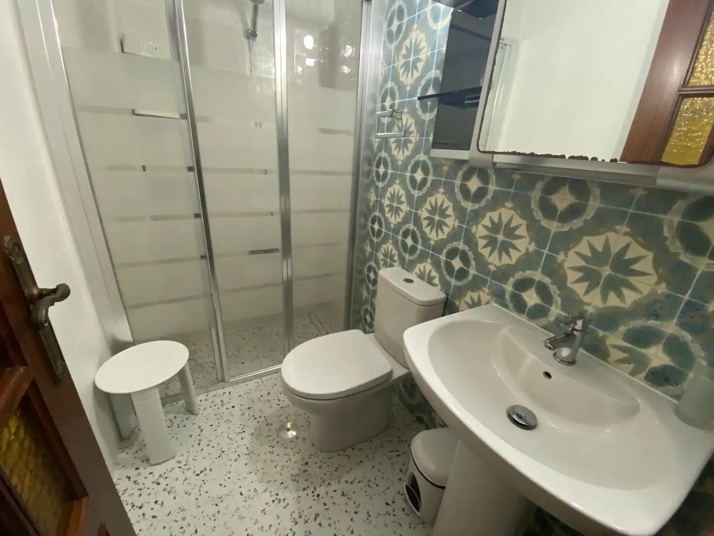 Baño de Piso de alquiler en Albacete con Calefacción, Amueblado y Balcón
