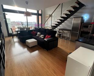 Living room of Loft to rent in  Madrid Capital  with Air Conditioner and Terrace