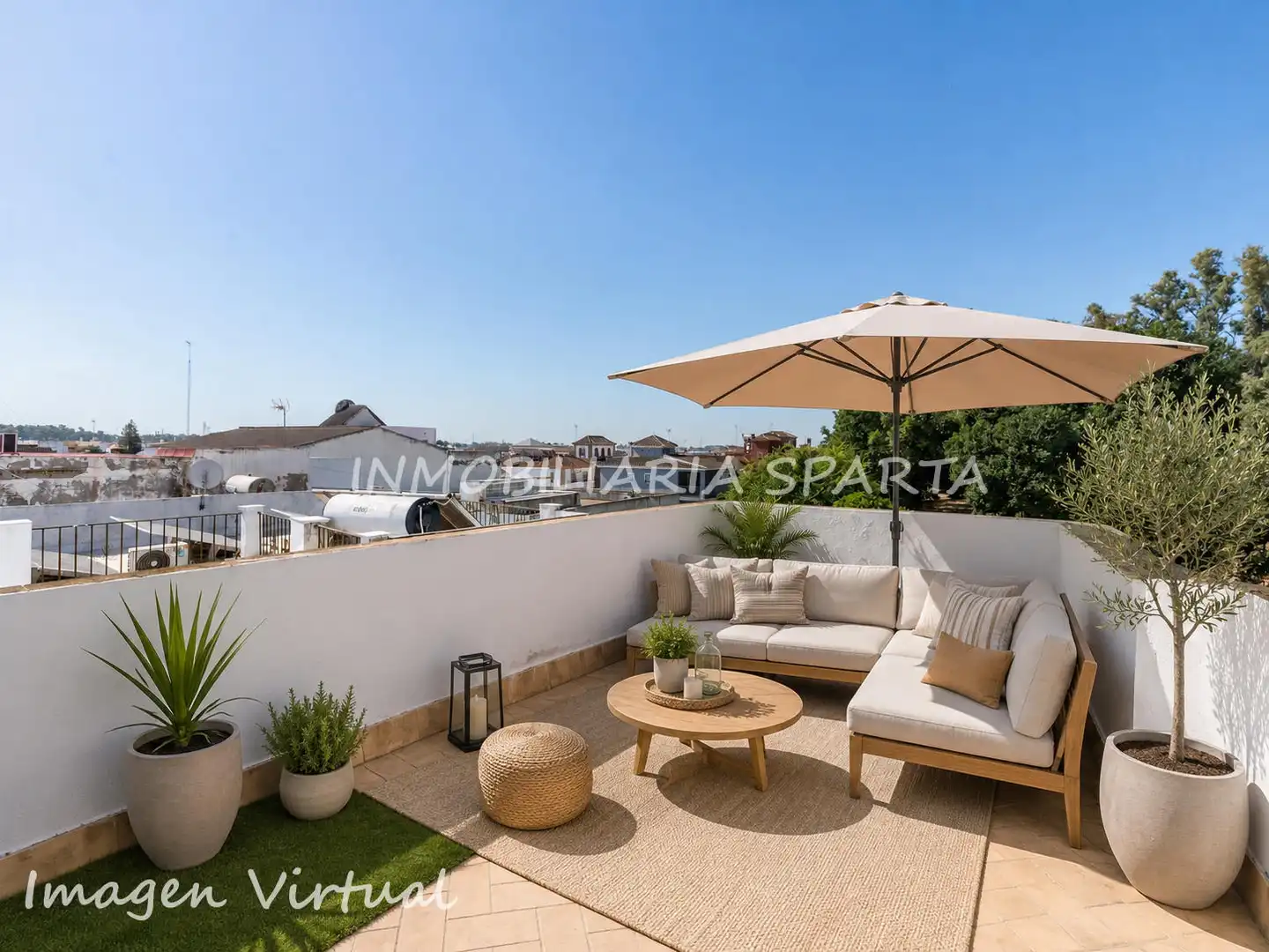 Terraza de Casa adosada en venta en Gelves con Terraza, Horno y Lavadora