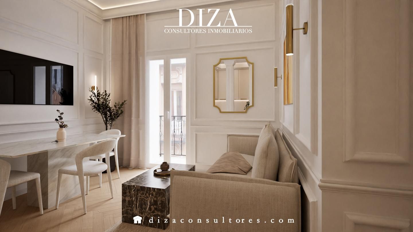 Living room of Flat for sale in  Madrid Capital