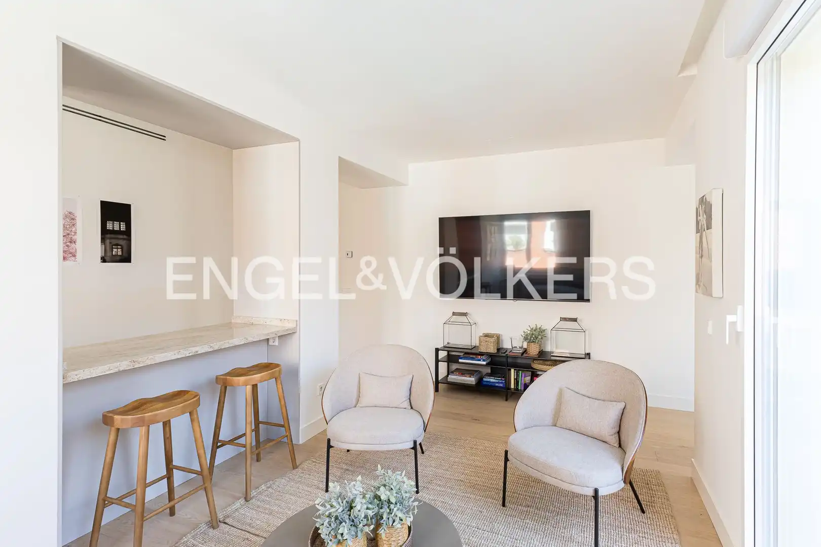 Wohnzimmer von Wohnung zur Miete in Madrid mit Klimaanlage, Heizung und Terrasse