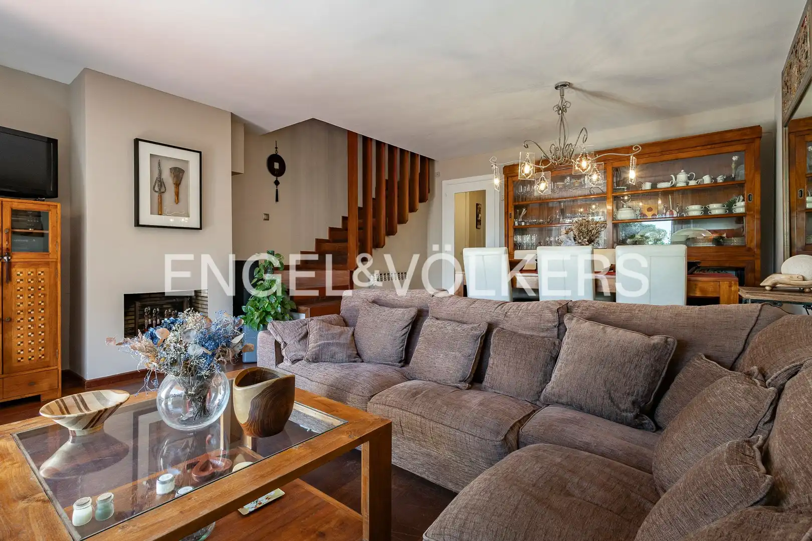 Living room of Houses for sale in Sant Feliu de Llobregat  with Heating, Private garden and Terrace