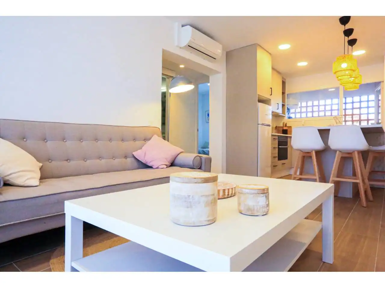 Sala de estar de Piso en venta en Cambrils con Aire acondicionado, Amueblado y Balcón
