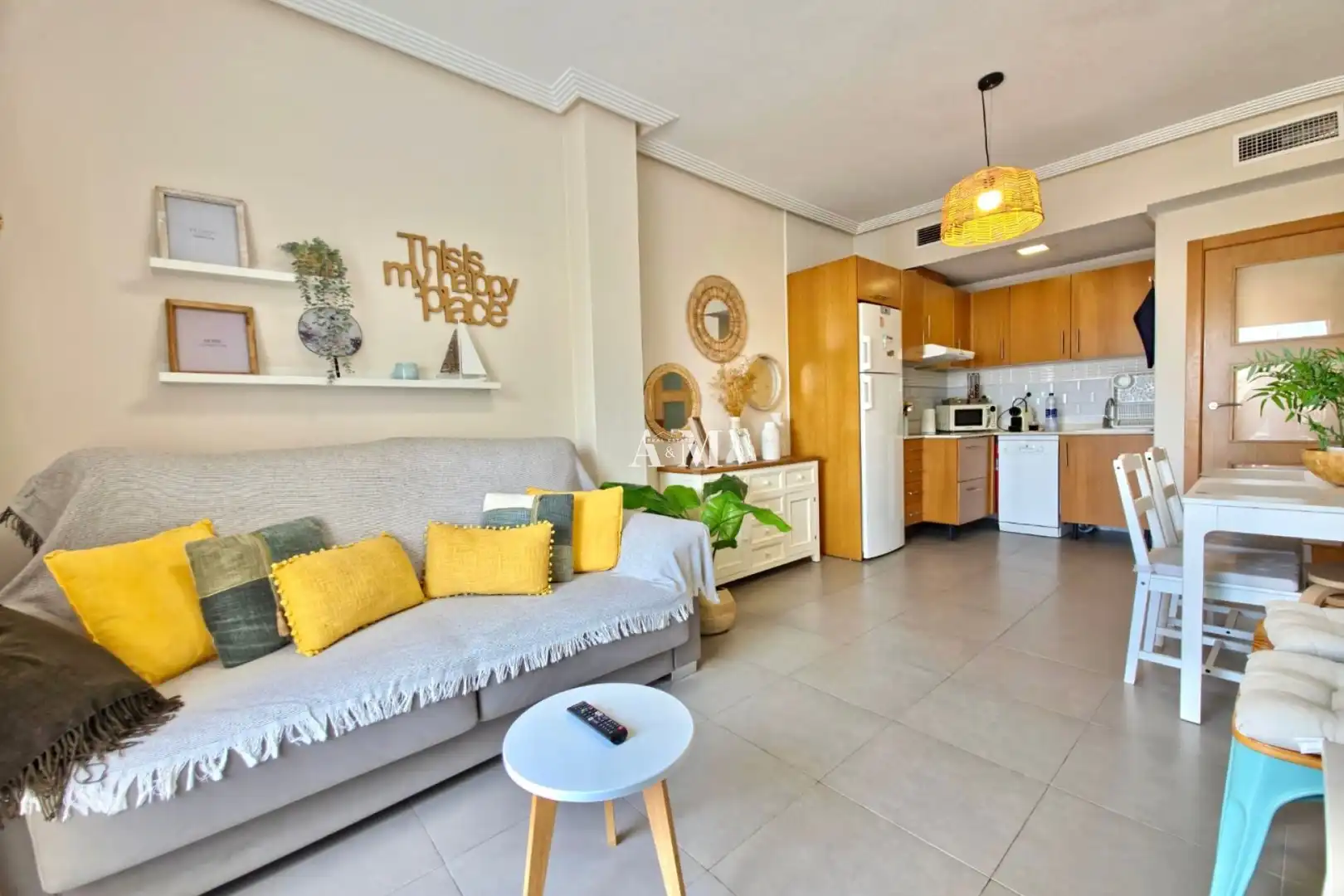 Sala de estar de Piso de alquiler en Guardamar del Segura con Aire acondicionado, Calefacción y Terraza