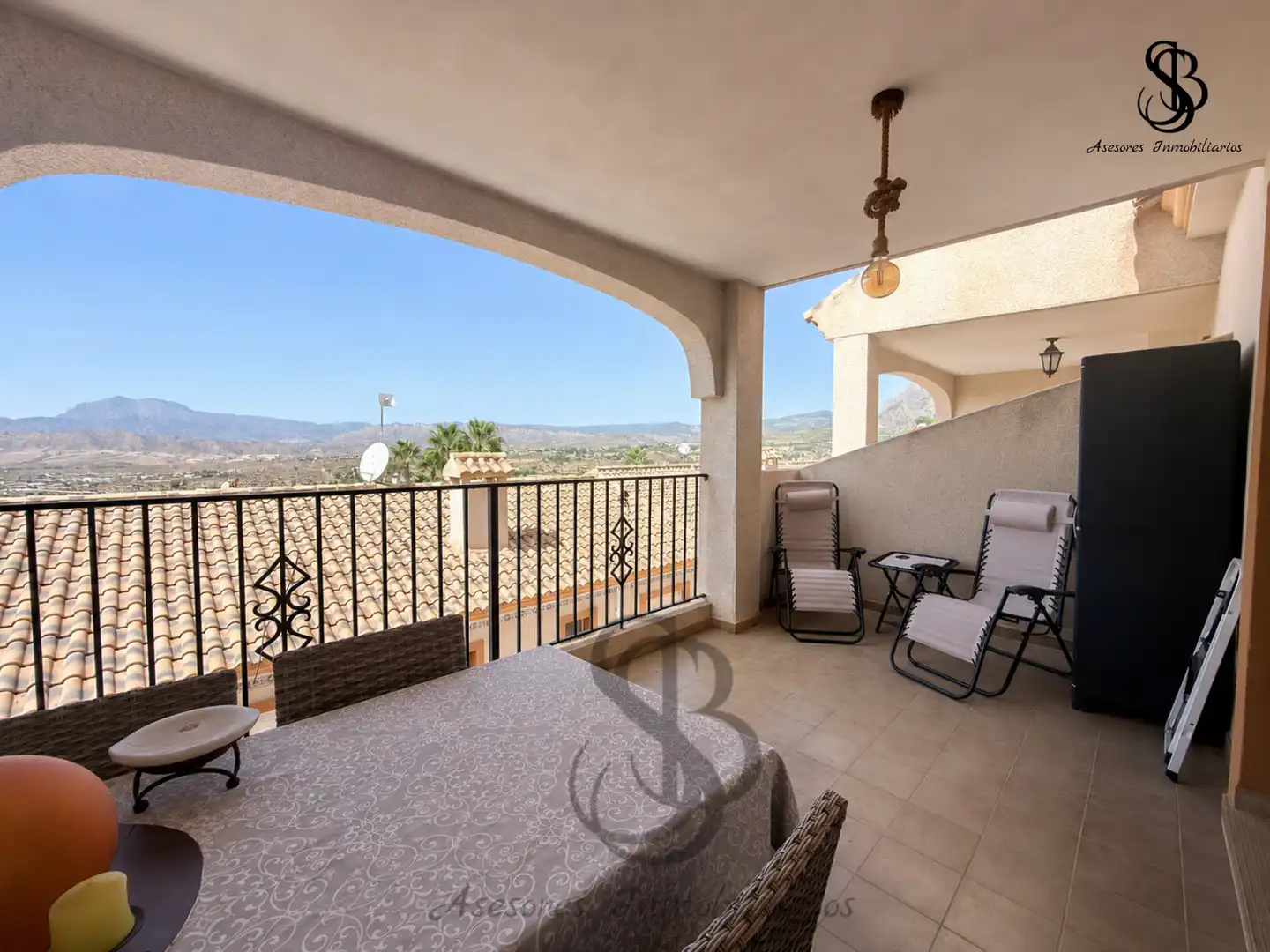 Terraza de Casa adosada en venta en Busot con Aire acondicionado, Calefacción y Jardín privado