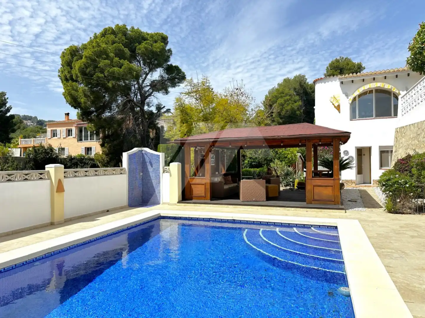 Piscina de Casa o xalet en venda en Benissa amb Aire condicionat, Calefacció i Jardí privat