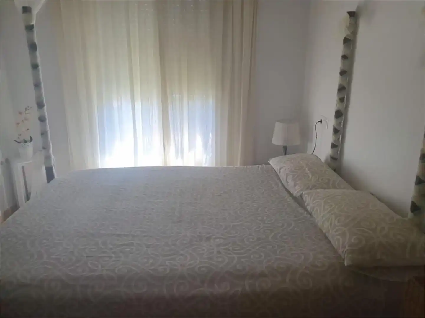 Bedroom of Flat for rent in Vera  with Air Conditioner, Private garden and Furnished