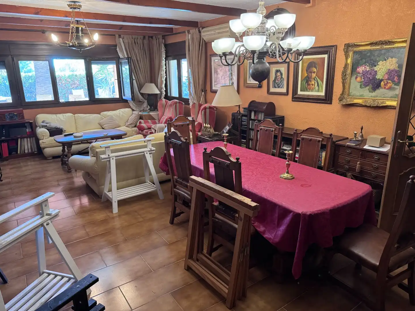 Dining room of Houses for sale in Roquetas de Mar  with Air Conditioner, Storage room and Swimming Pool