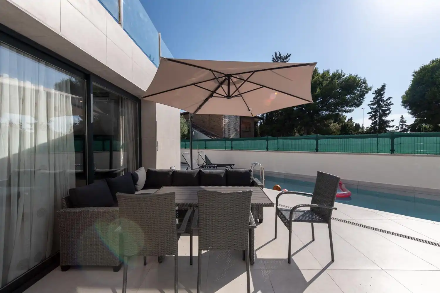 Terrasse von Haus oder Chalet zur Miete in El Campello mit Klimaanlage, Privatgarten und Terrasse