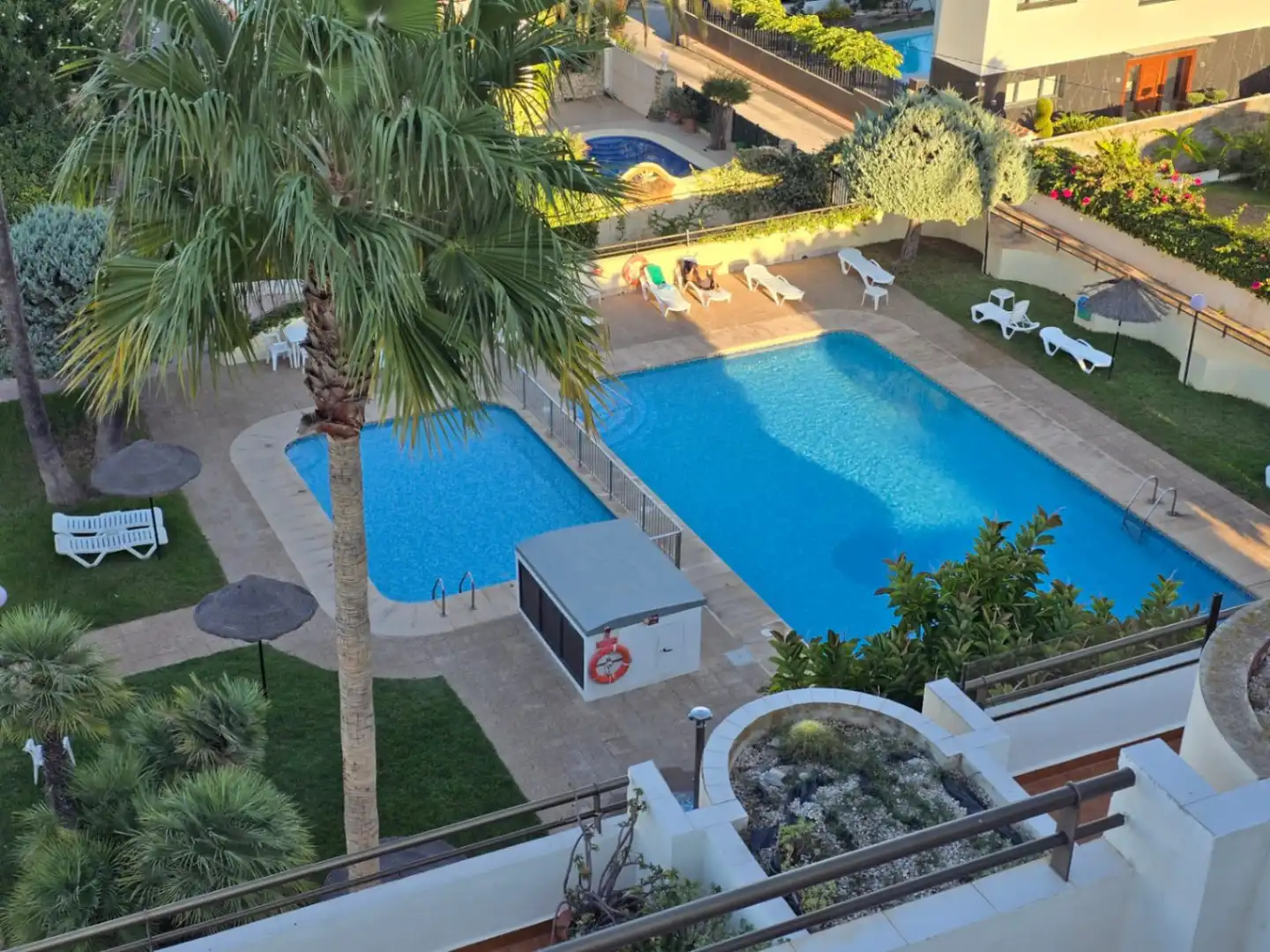 Swimming pool of Apartments for sale in Calpe / Calp  with Air Conditioner, Heating and Private garden