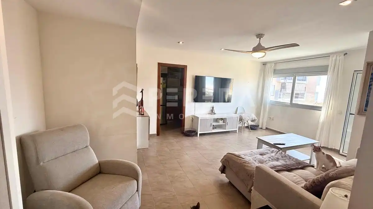 Living room of Flat for sale in Roquetas de Mar  with Private garden, Terrace and Community pool