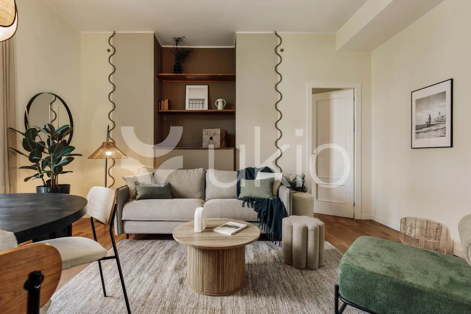 Sala d'estar de Apartament de lloguer en Barcelona amb Aire condicionat, Calefacció i Moblat
