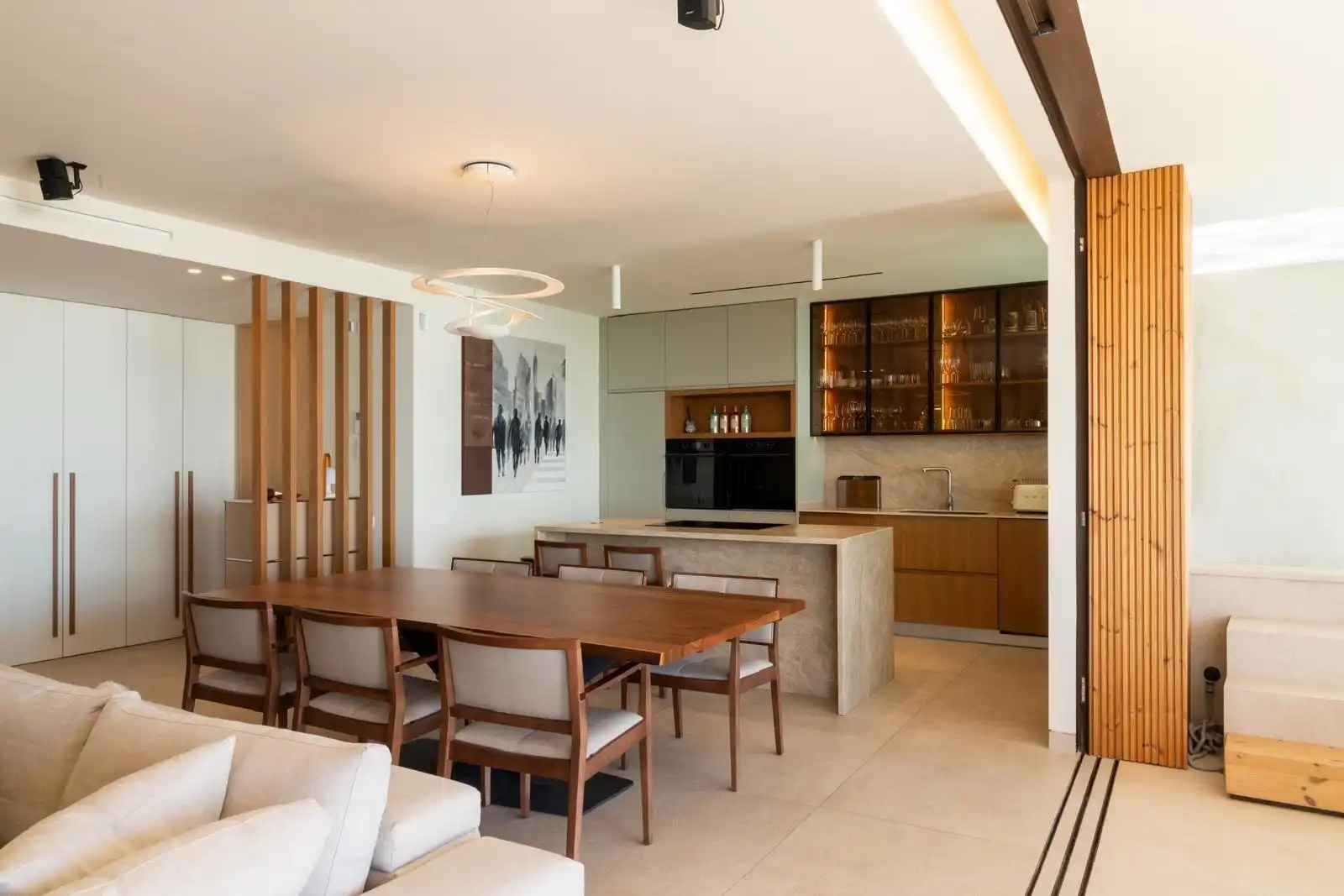 Menjador de Apartament en venda en Oropesa del Mar / Orpesa amb Aire condicionat, Jardí privat i Terrassa