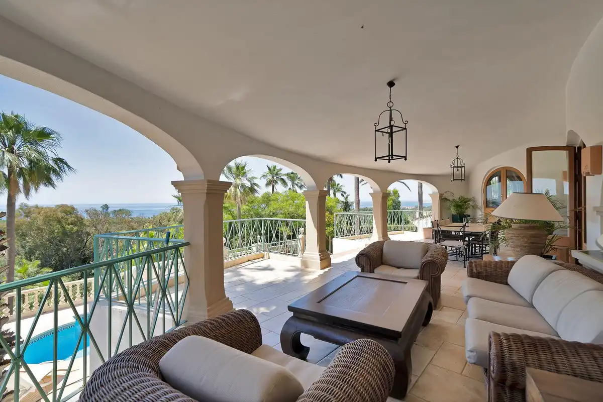 Terraza de Casa o chalet en venta en Marbella con Aire acondicionado, Calefacción y Jardín privado