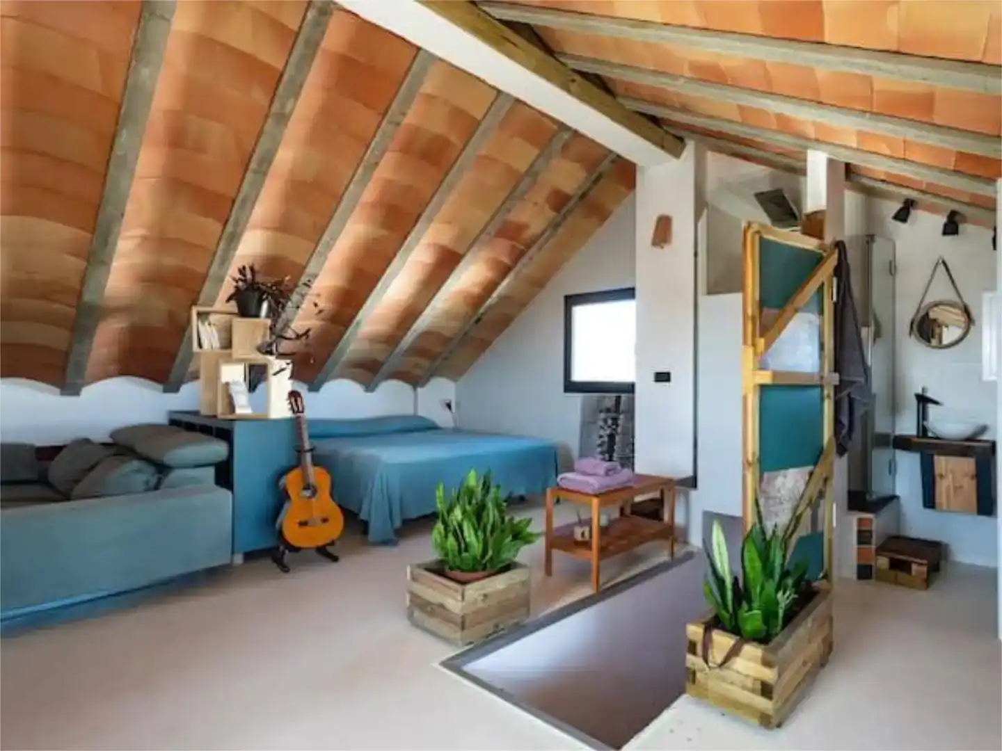 Schlafzimmer von Loft zur Miete in Daimús mit Klimaanlage
