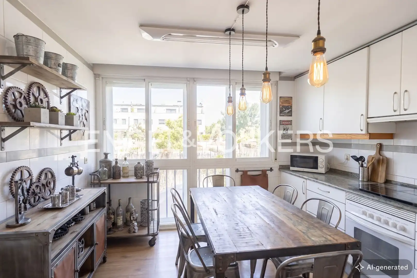 Kitchen of Houses for sale in Madrid  with Air Conditioner, Heating and Private garden