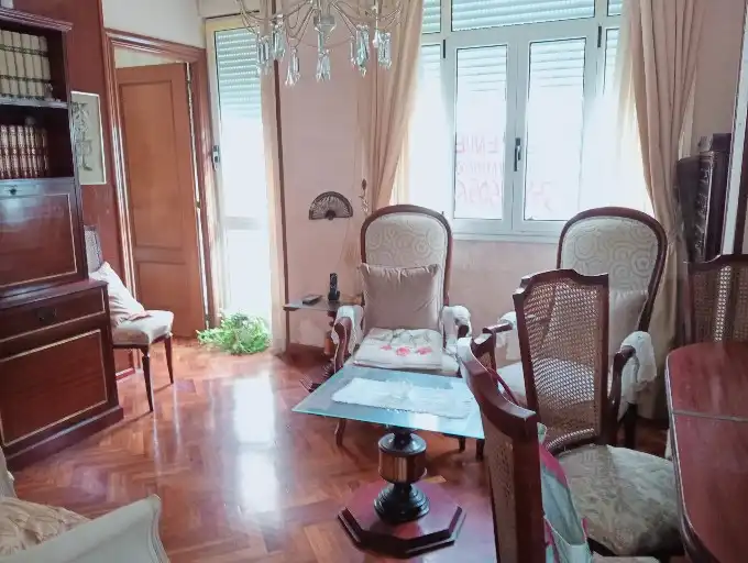 Wohnzimmer von Wohnung zum Verkauf in Santander mit Parkett, Möbliert und Waschmaschine