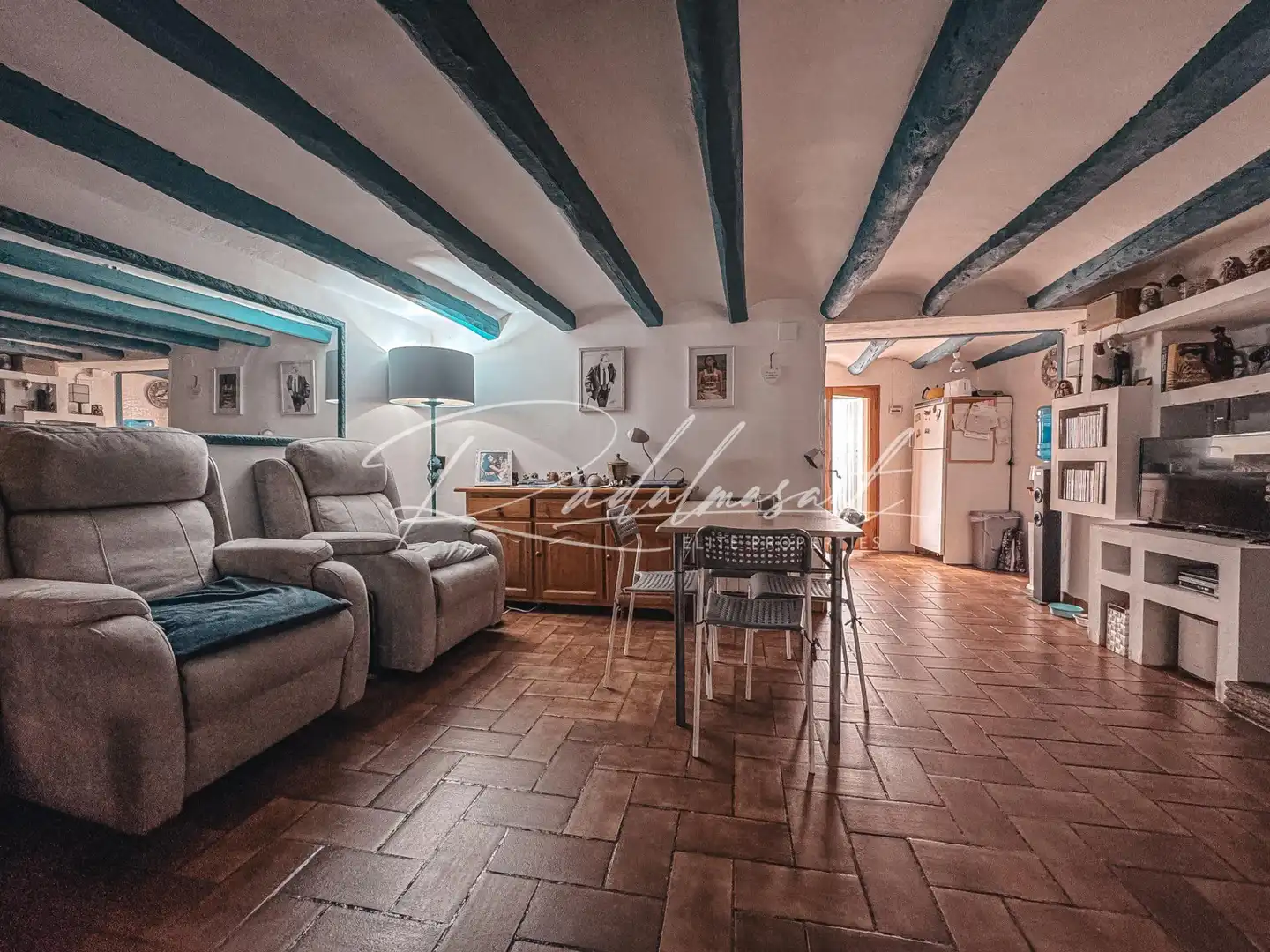 Sala d'estar de Casa o xalet en venda en El Pla de Santa Maria amb Calefacció i Terrassa