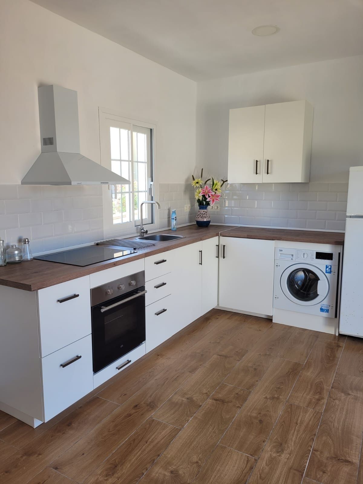 Cuina de Pis de lloguer en La Nucia amb Aire condicionat, Terrassa i Moblat