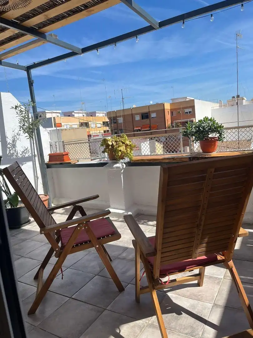 Terraza de Piso de alquiler en Mislata con Aire acondicionado, Terraza y Amueblado