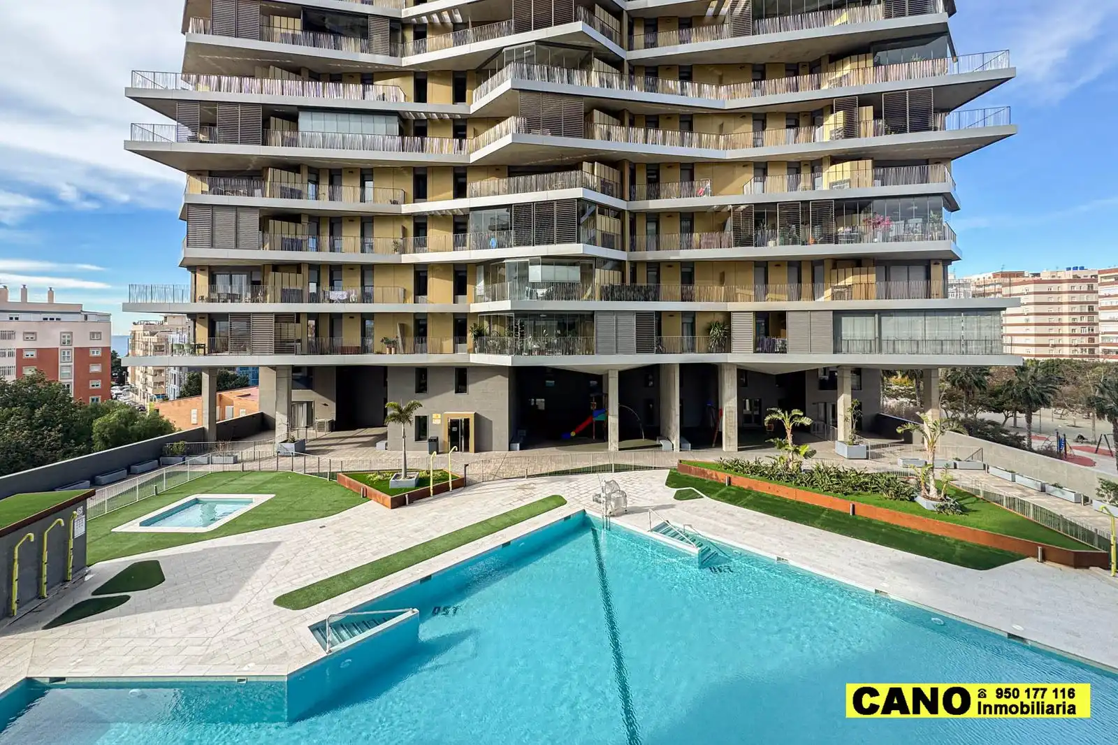 Swimming pool of Flat for sale in Almería  with Terrace, Storage room and Swimming Pool