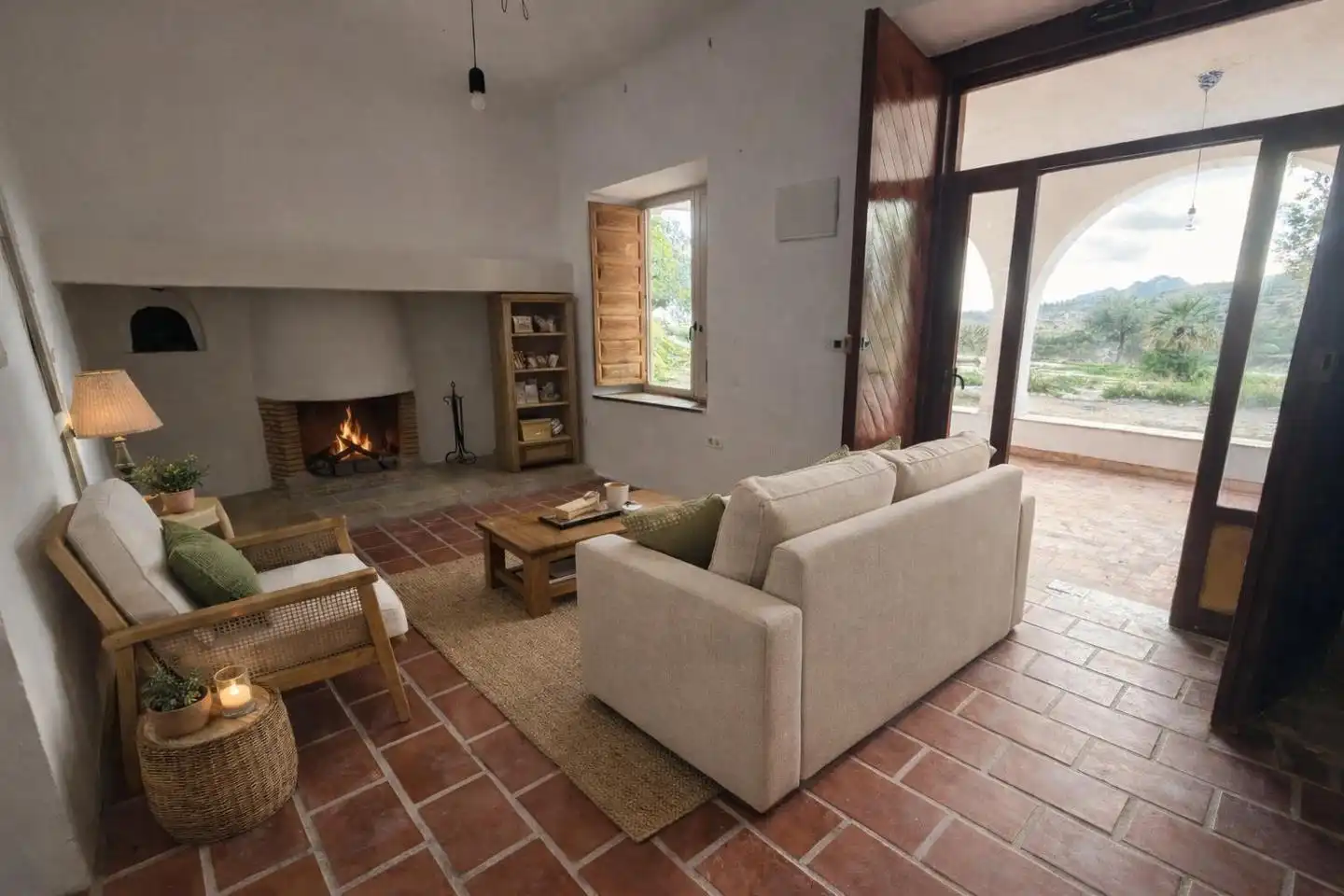 Sala d'estar de Finca rústica en venda en Jijona / Xixona amb Jardí privat, Terrassa i Traster
