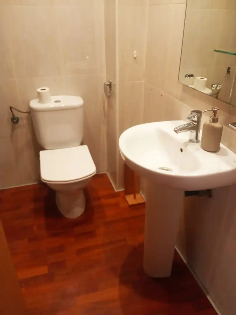 Baño de Piso de alquiler en Girona con Aire acondicionado, Calefacción y Parquet