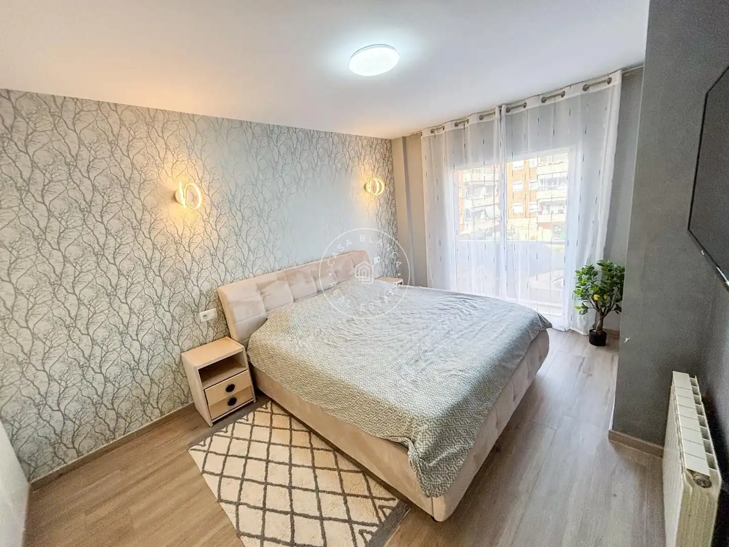 Schlafzimmer von Wohnung zum Verkauf in Lloret de Mar mit Klimaanlage, Heizung und Terrasse